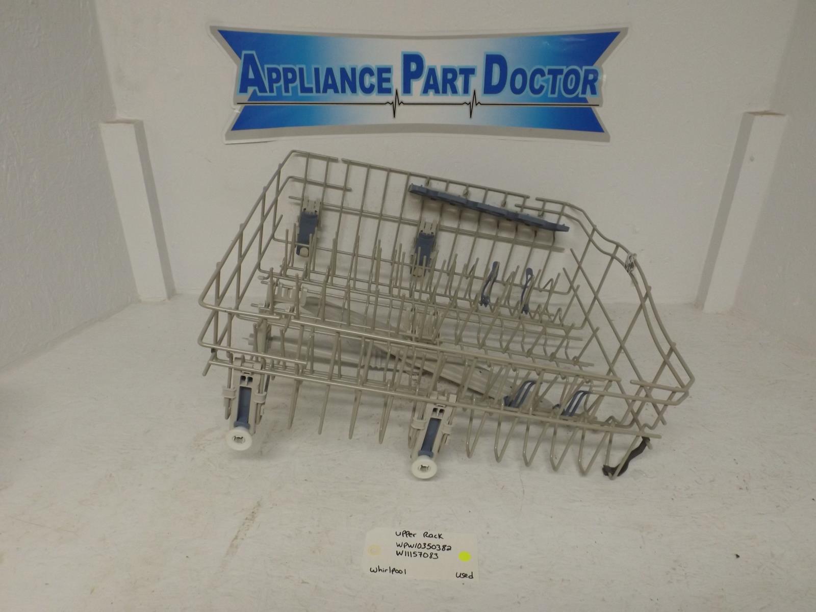 Whirlpool Dishwasher WPW10350382 W11157083 Upper Rack Used Whirlpool Dishwasher WPW10350382 W11157083 Upper Rack Used